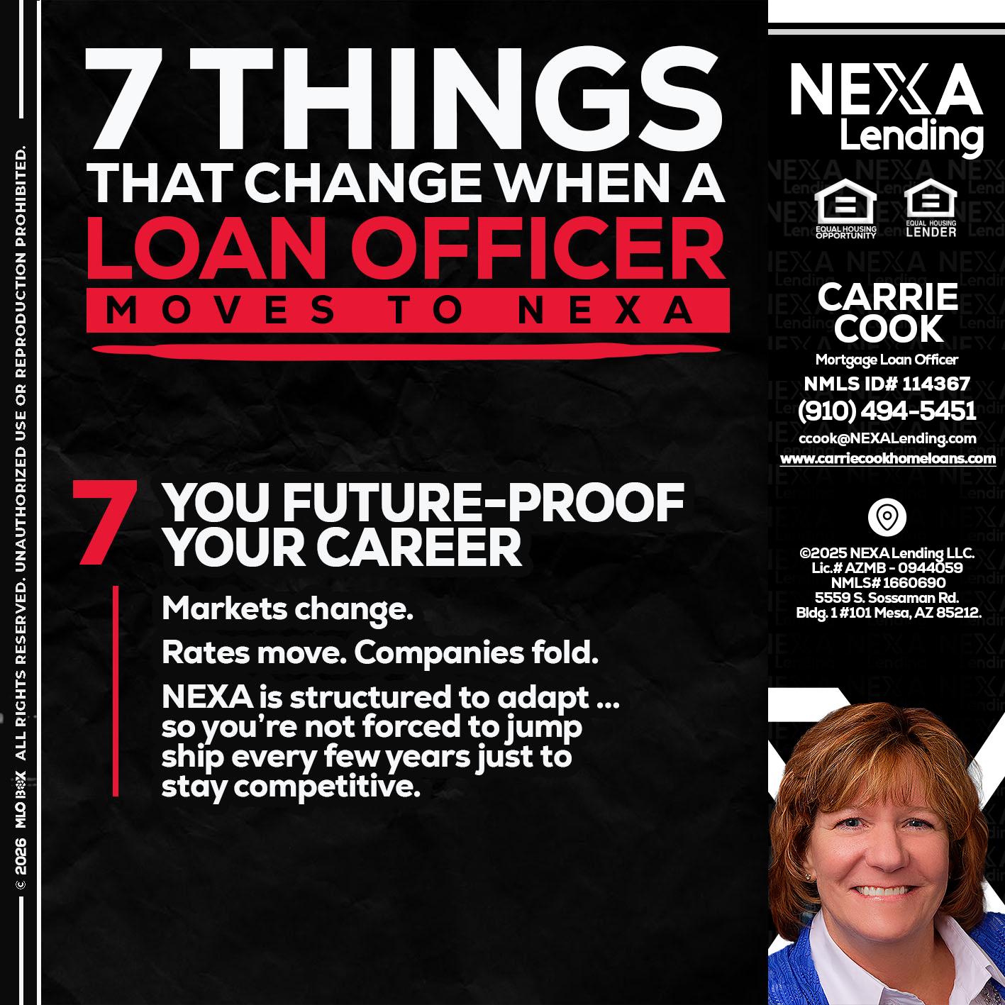 7 THINGS (7) - Carrie Cook -Mortgage Loan Officer