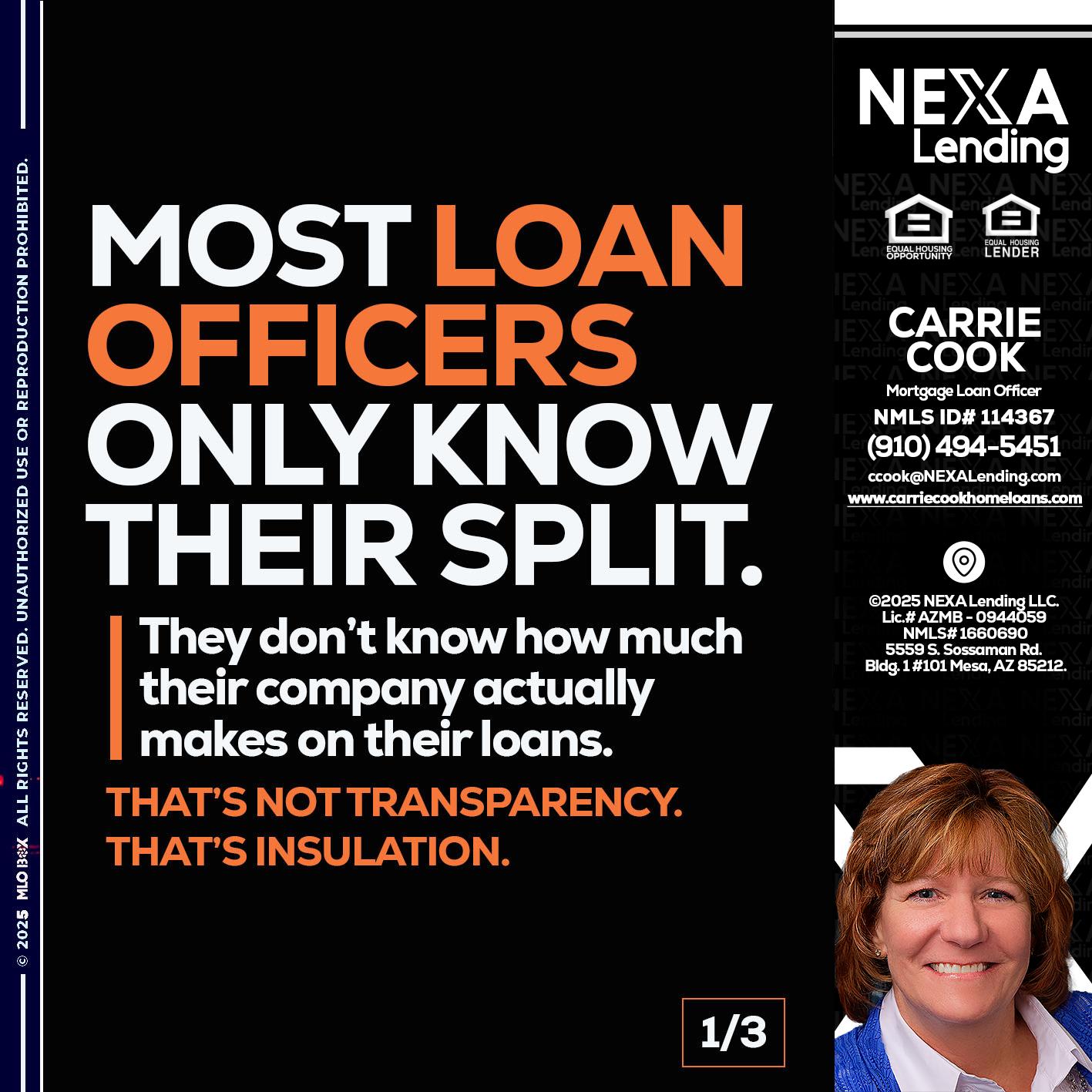 1 OF 3 - Carrie Cook -Mortgage Loan Officer