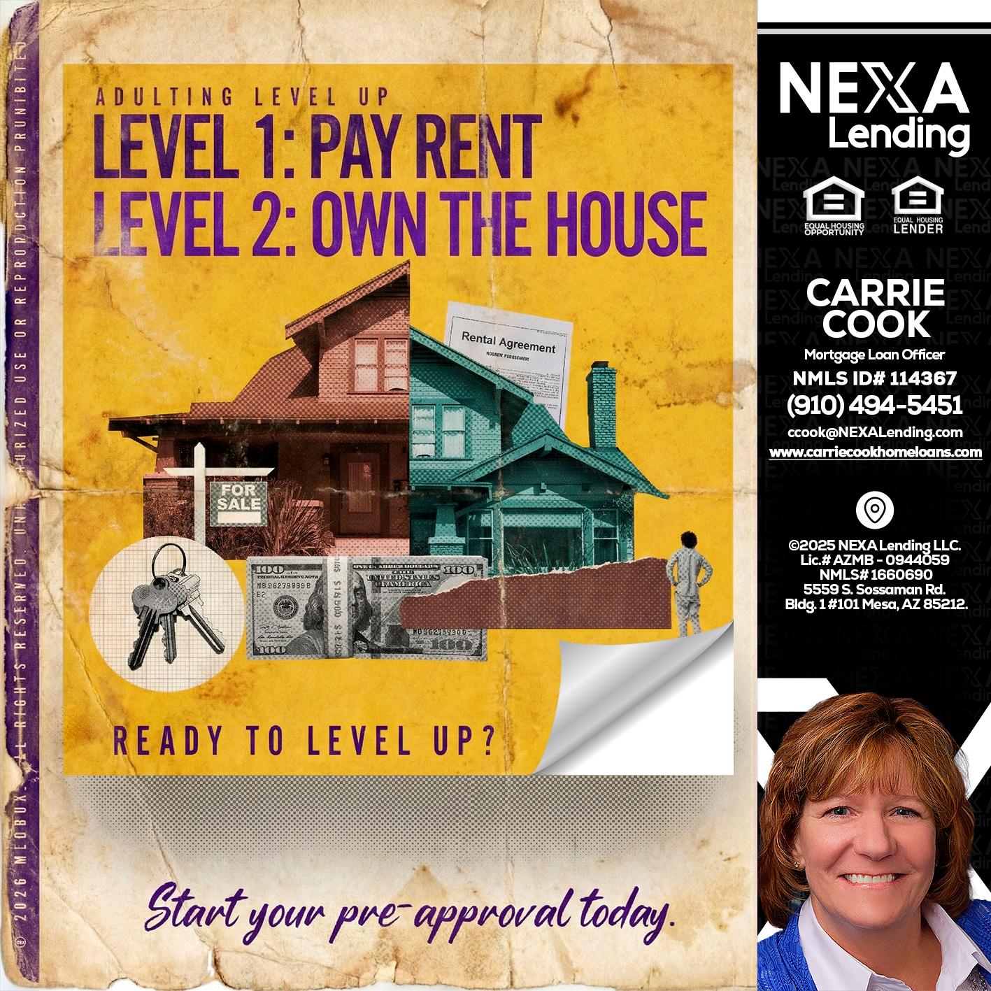 LEVEL 1 - Carrie Cook -Mortgage Loan Officer