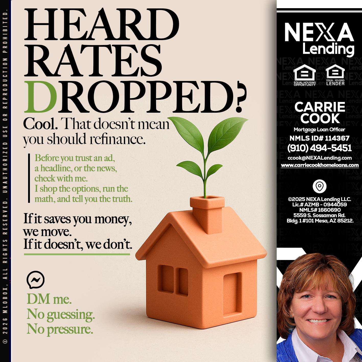 HEARD RATES - Carrie Cook -Mortgage Loan Officer