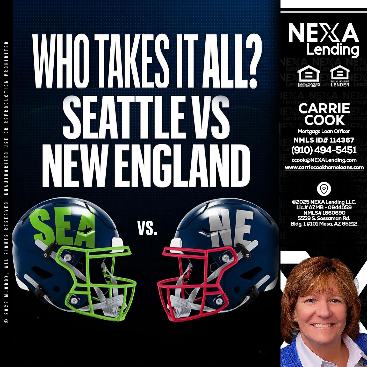 WHO TAKE IT ALL? - Carrie Cook -Mortgage Loan Officer