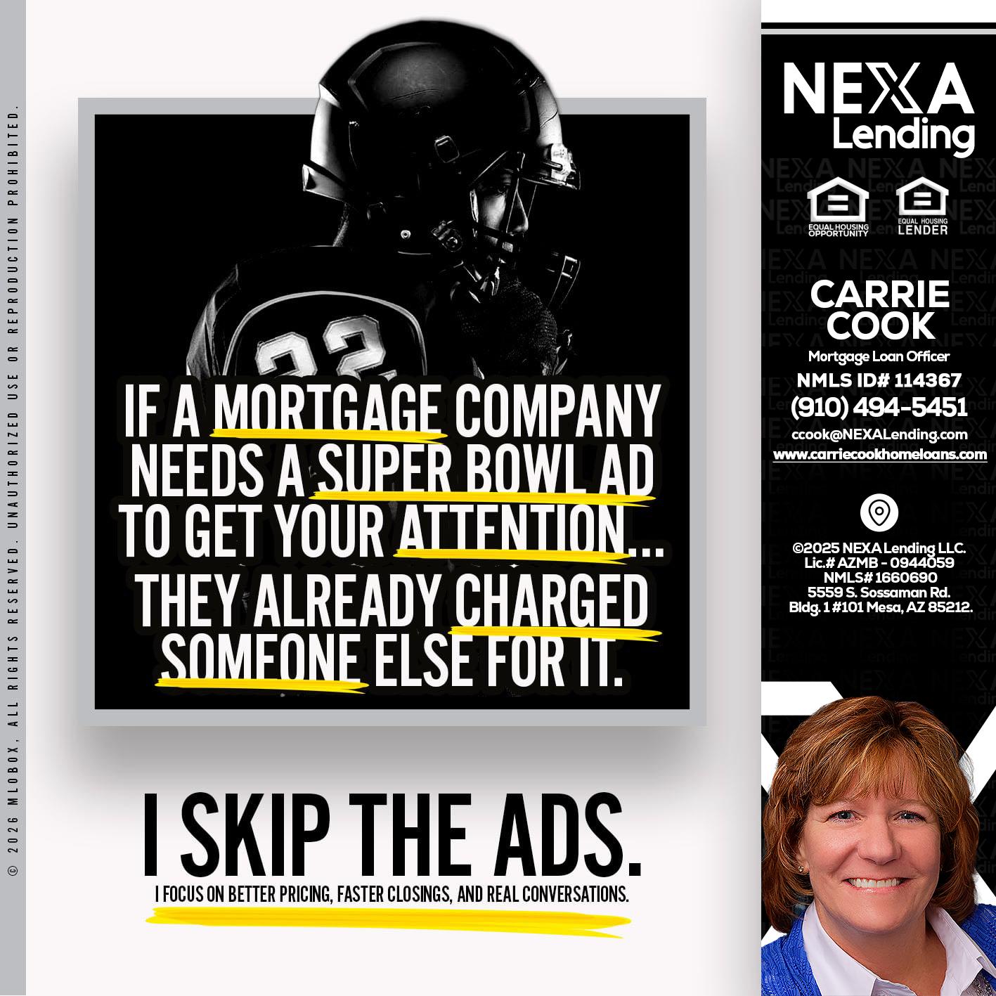 if a mortgage ad - Carrie Cook -Mortgage Loan Officer