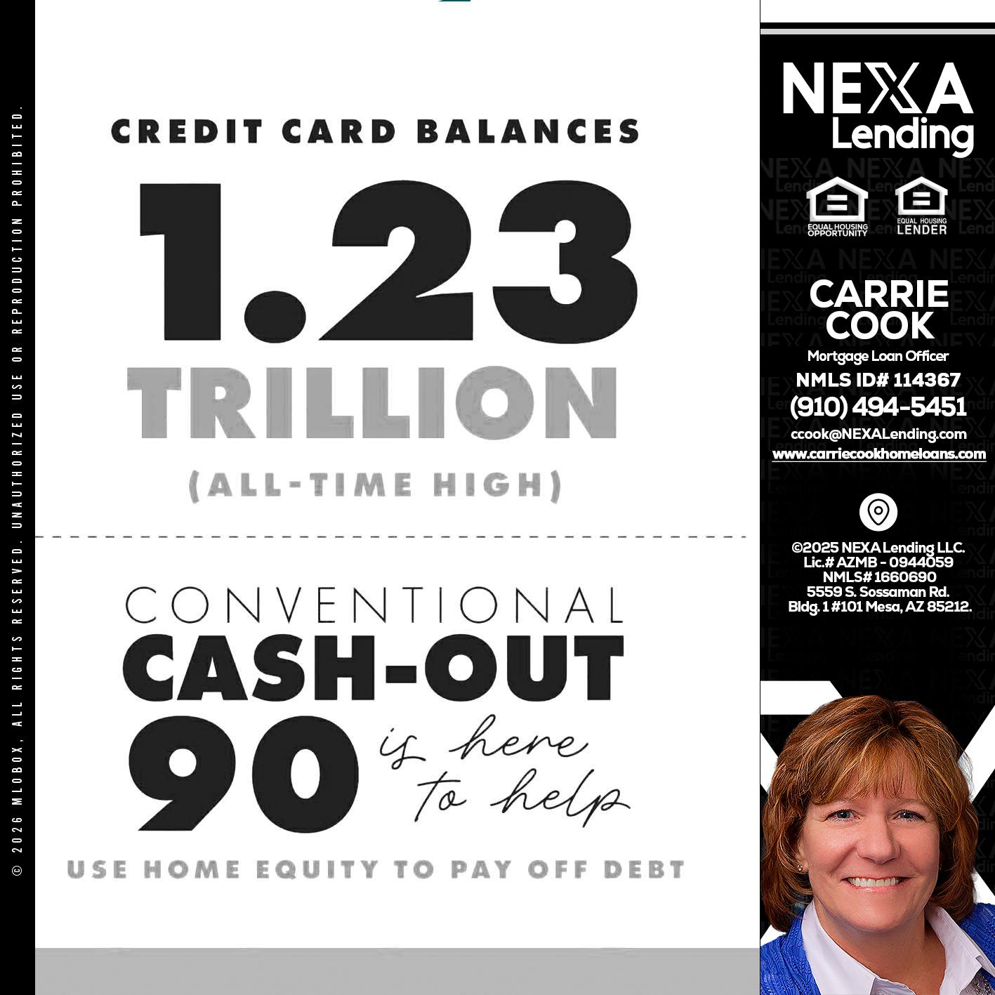 CREDIT CARD BALANCE - Carrie Cook -Mortgage Loan Officer