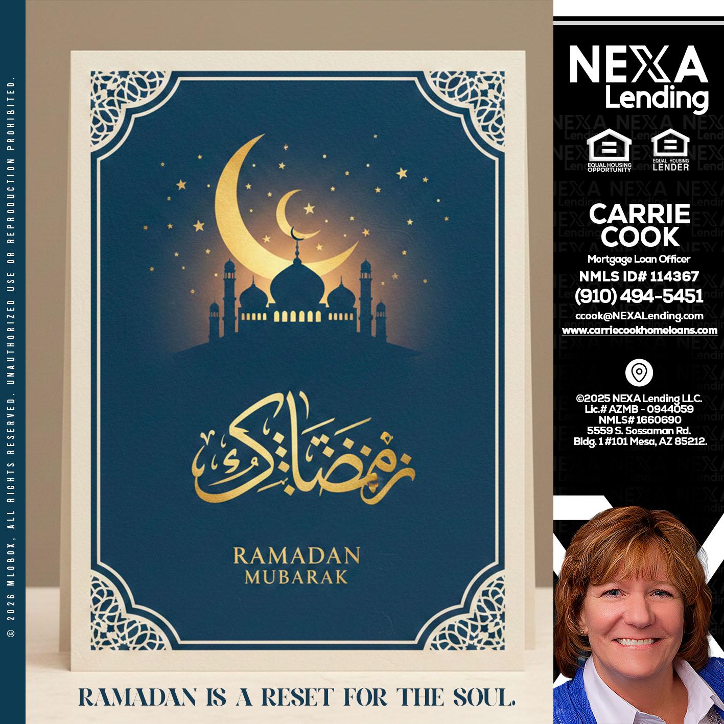 HAPPY RAMADAN - Carrie Cook -Mortgage Loan Officer