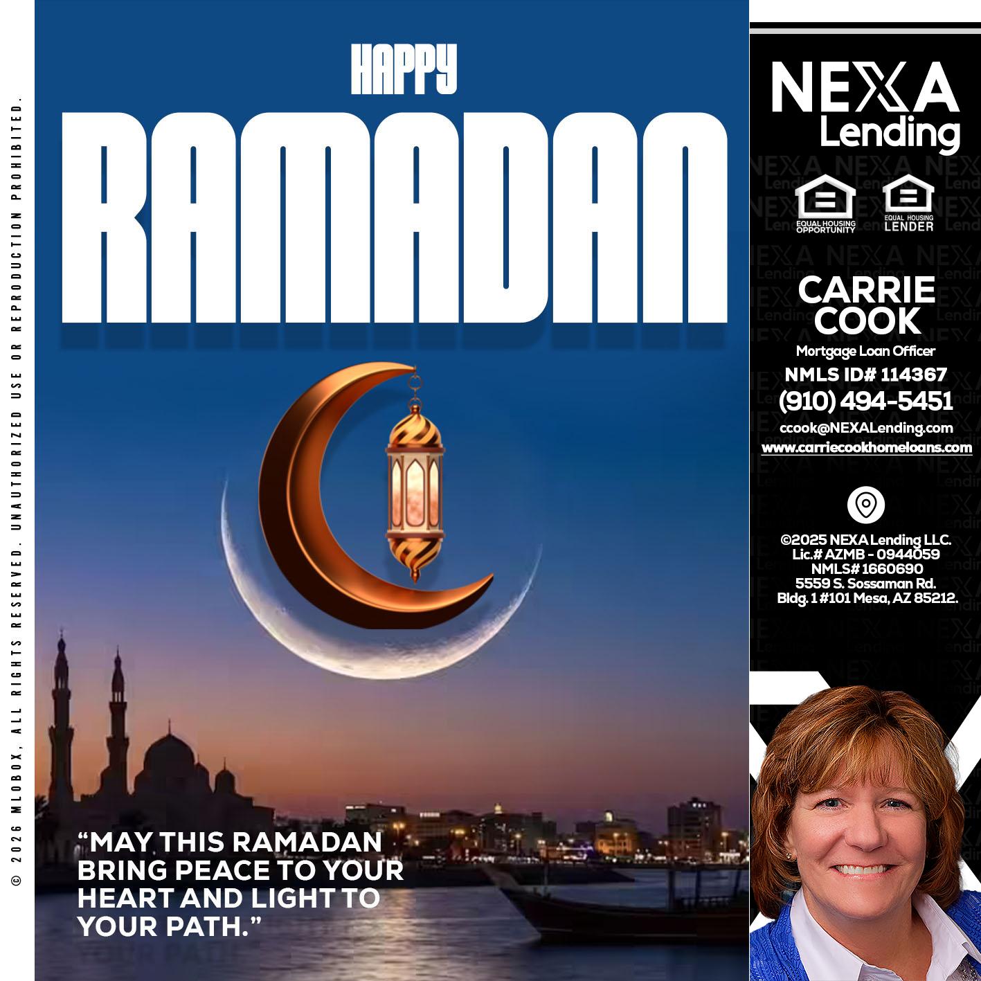 RAMADAN - Carrie Cook -Mortgage Loan Officer