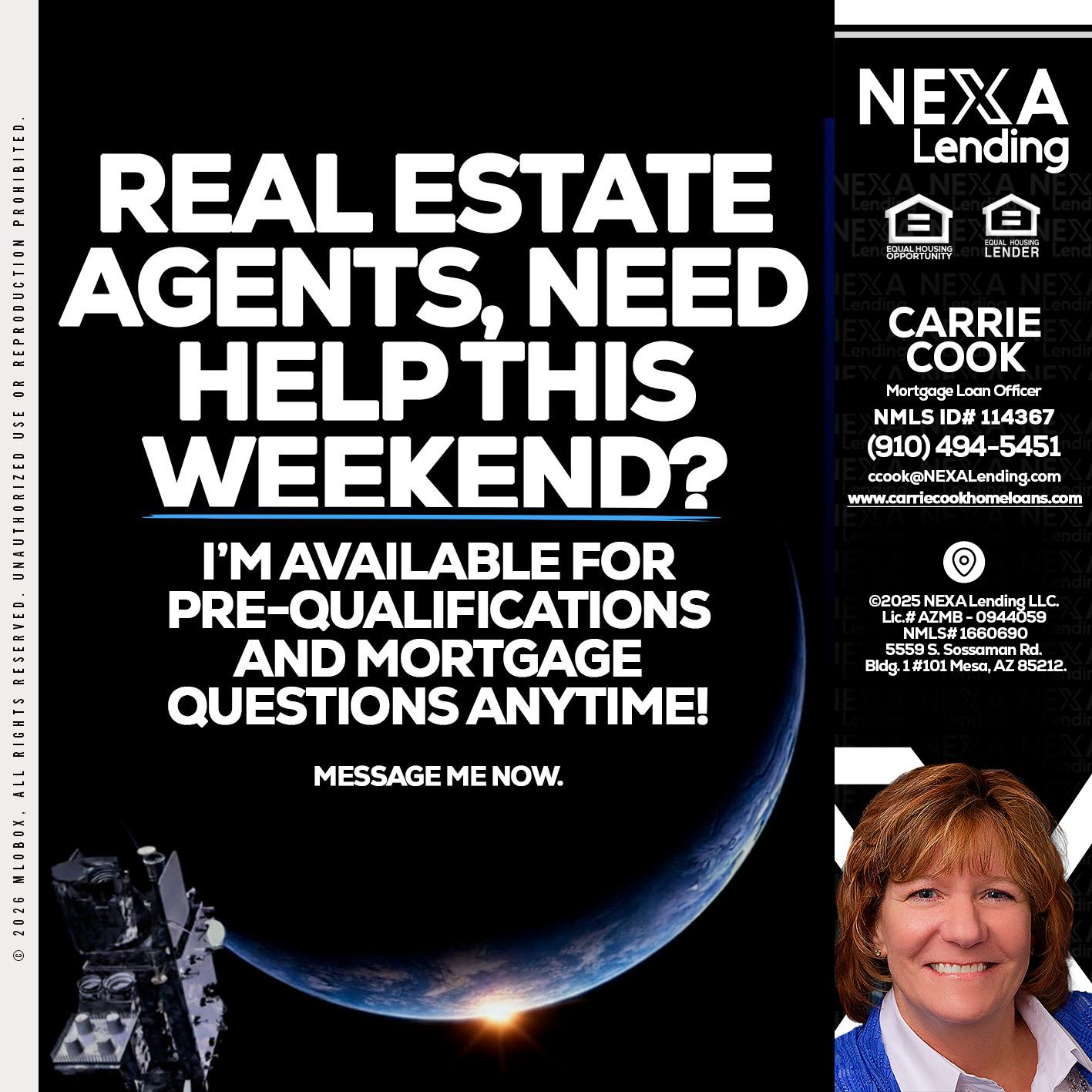REAL ESTATE AGENTS - Carrie Cook -Mortgage Loan Officer