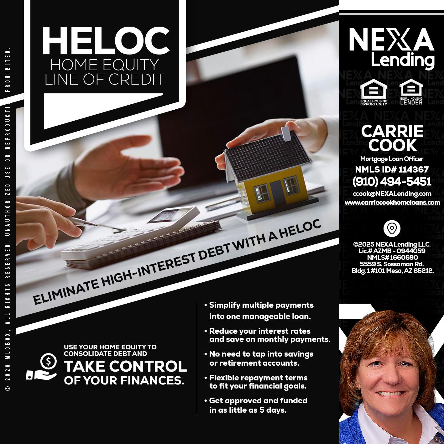 HELOC - Carrie Cook -Mortgage Loan Officer