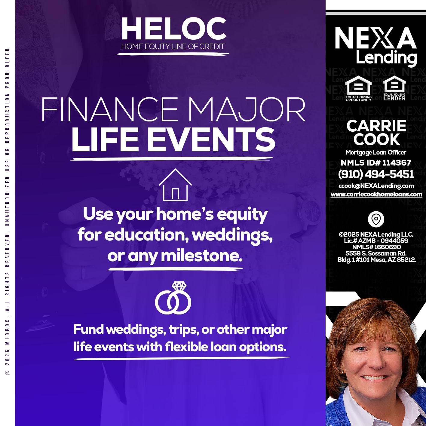 HELOC - Carrie Cook -Mortgage Loan Officer