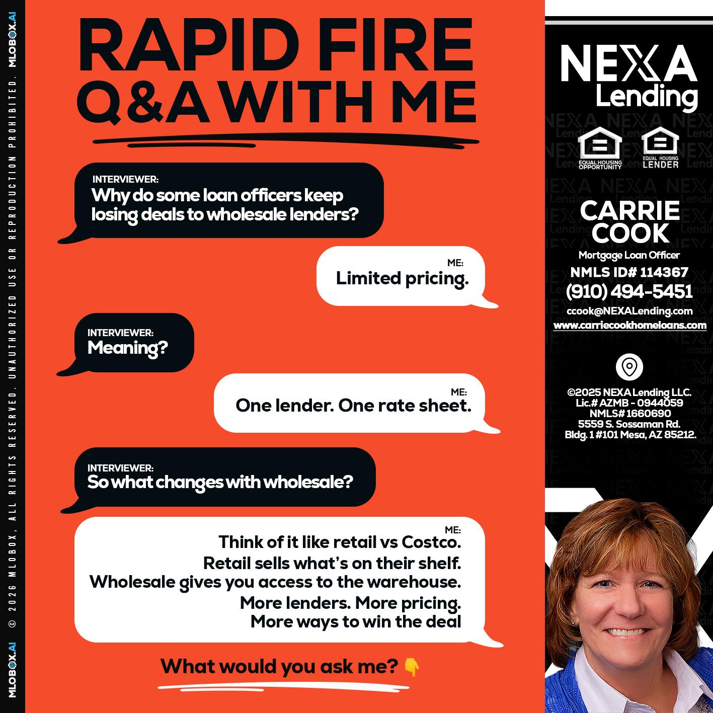 Q&A - Carrie Cook -Mortgage Loan Officer