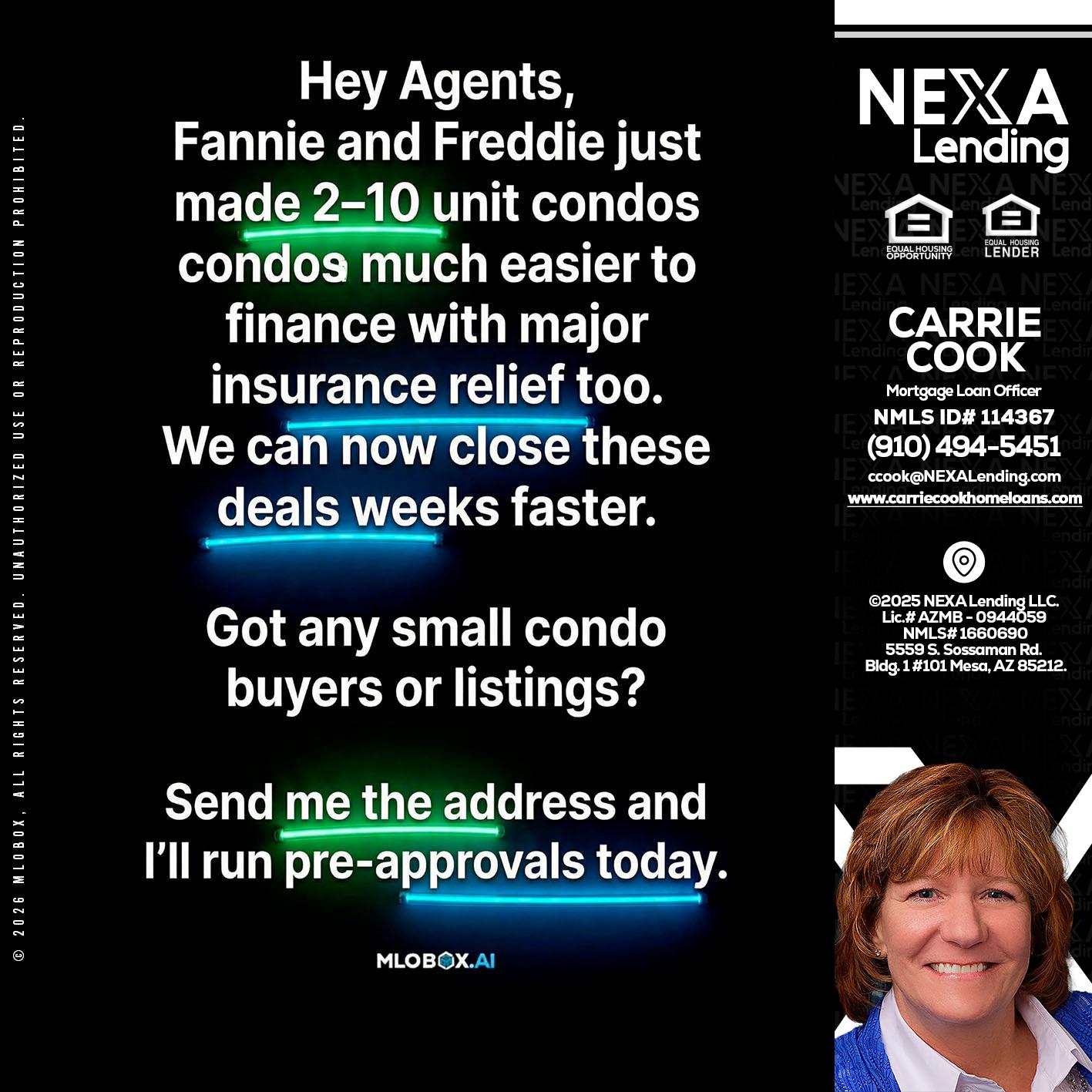 HEY AGENTS - Carrie Cook -Mortgage Loan Officer