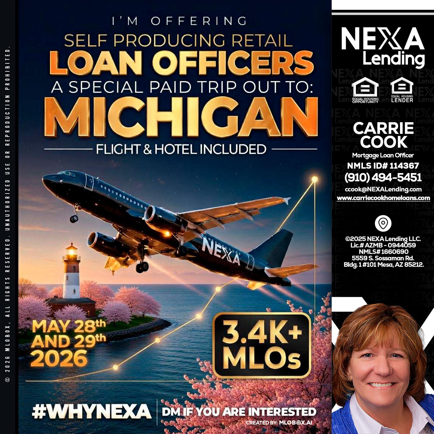 MICHIGAN TRIP - Carrie Cook -Mortgage Loan Officer