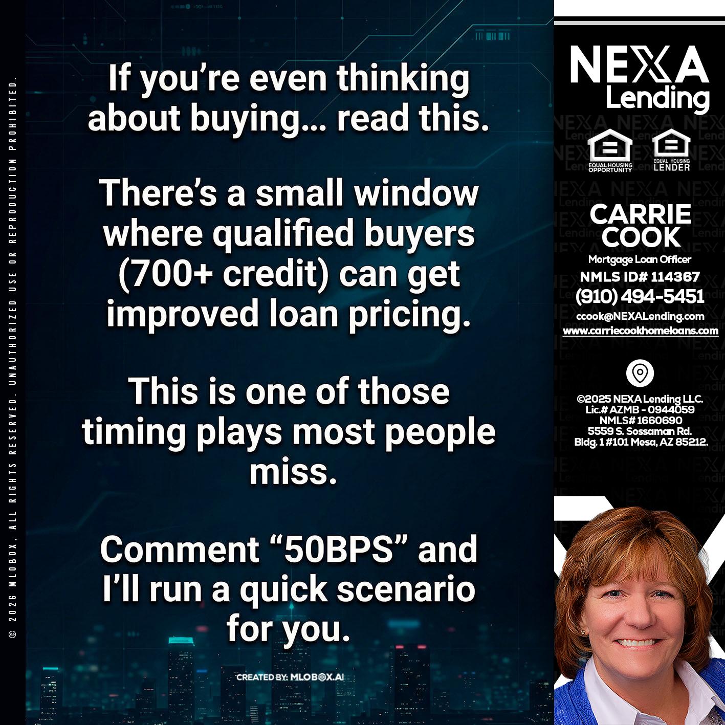 IF YOU EVER - Carrie Cook -Mortgage Loan Officer