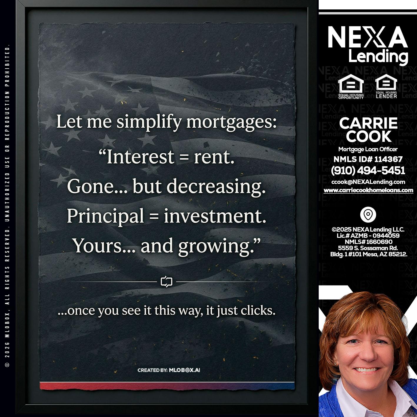 LET ME SIMPLIFY - Carrie Cook -Mortgage Loan Officer