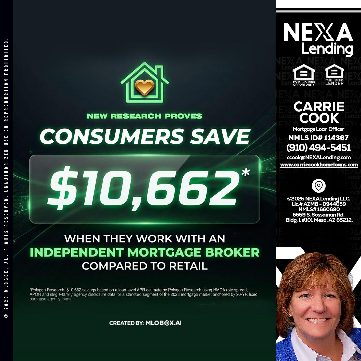 10,662 - Carrie Cook -Mortgage Loan Officer