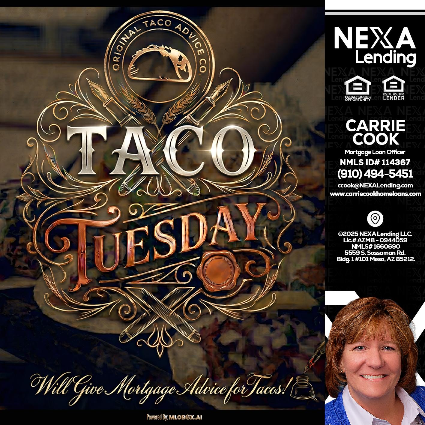 Taco Tuesday - Carrie Cook -Mortgage Loan Officer