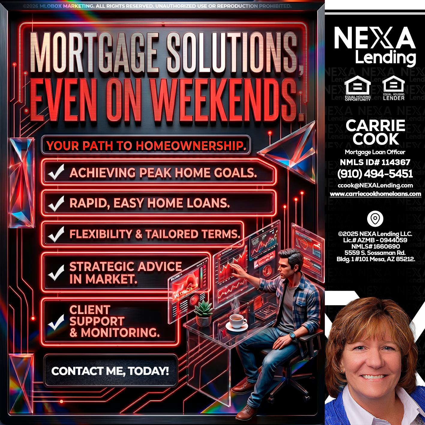 WEEKEND SOLUTIONS - Carrie Cook -Mortgage Loan Officer