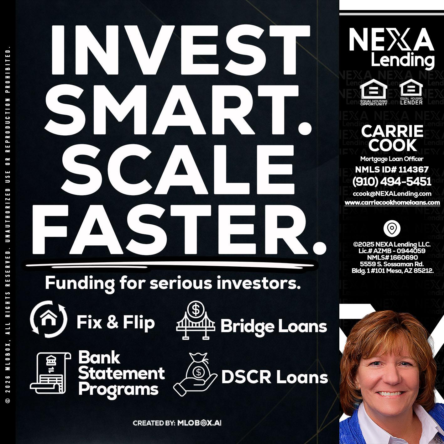 INVEST SMART - Carrie Cook -Mortgage Loan Officer