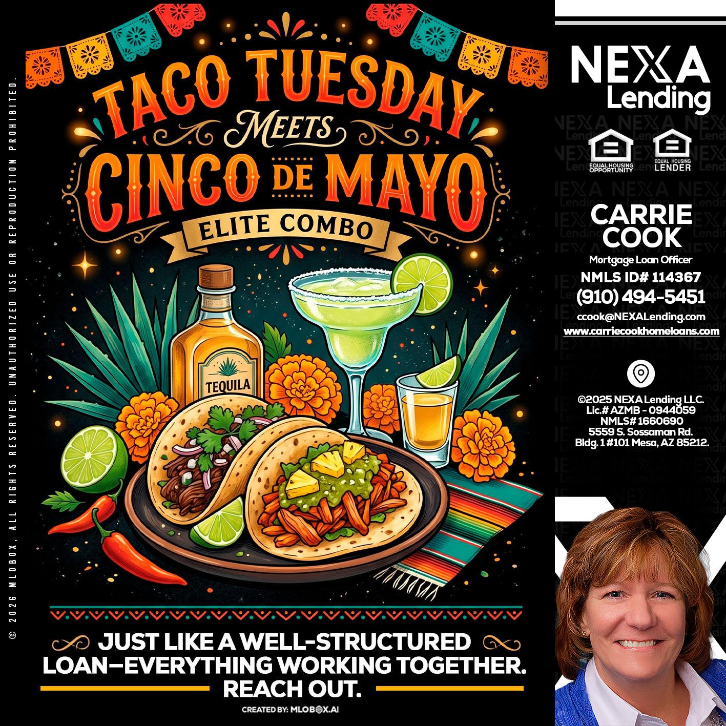 TACO TUESDAY - Carrie Cook -Mortgage Loan Officer