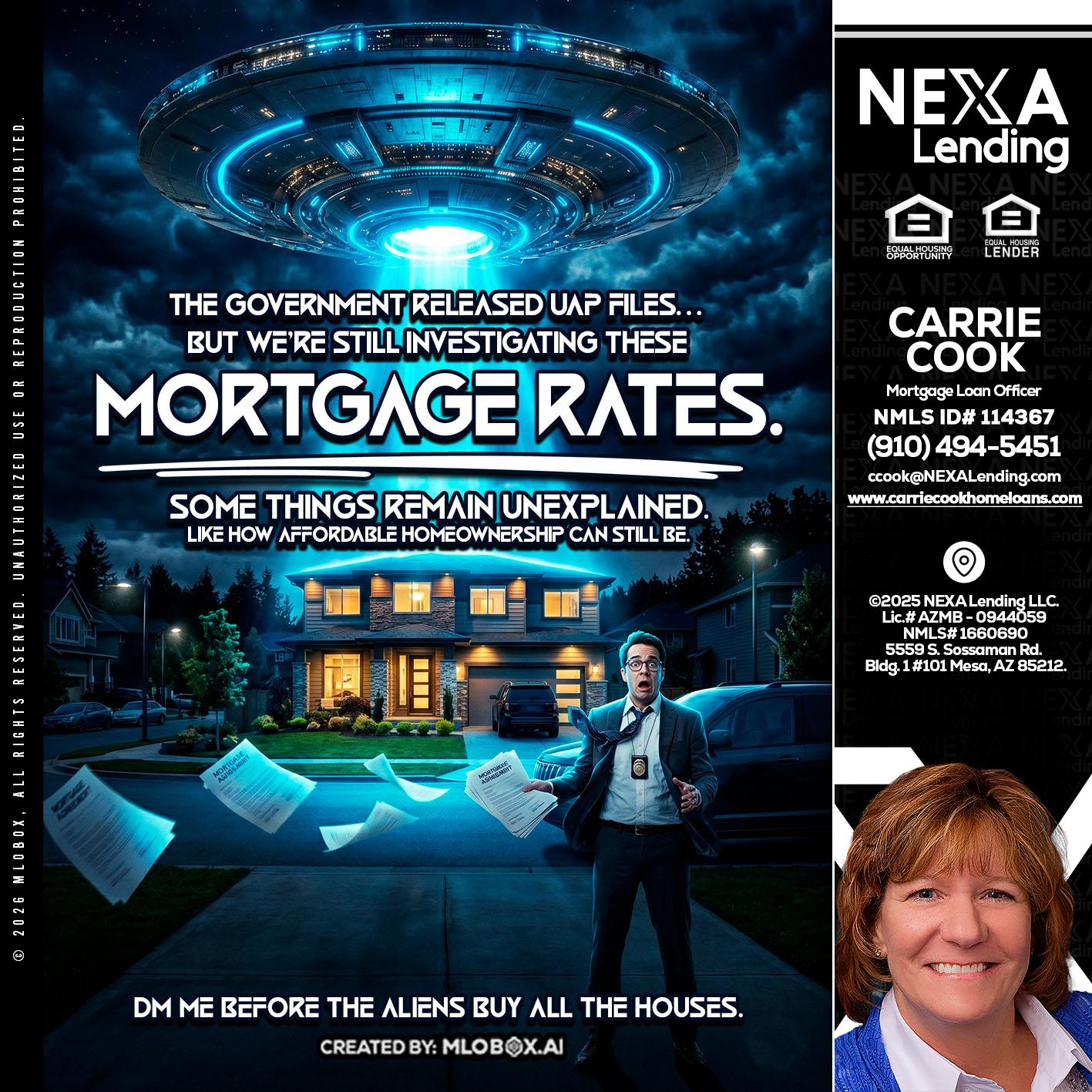 MORTGAGE RATES - Carrie Cook -Mortgage Loan Officer
