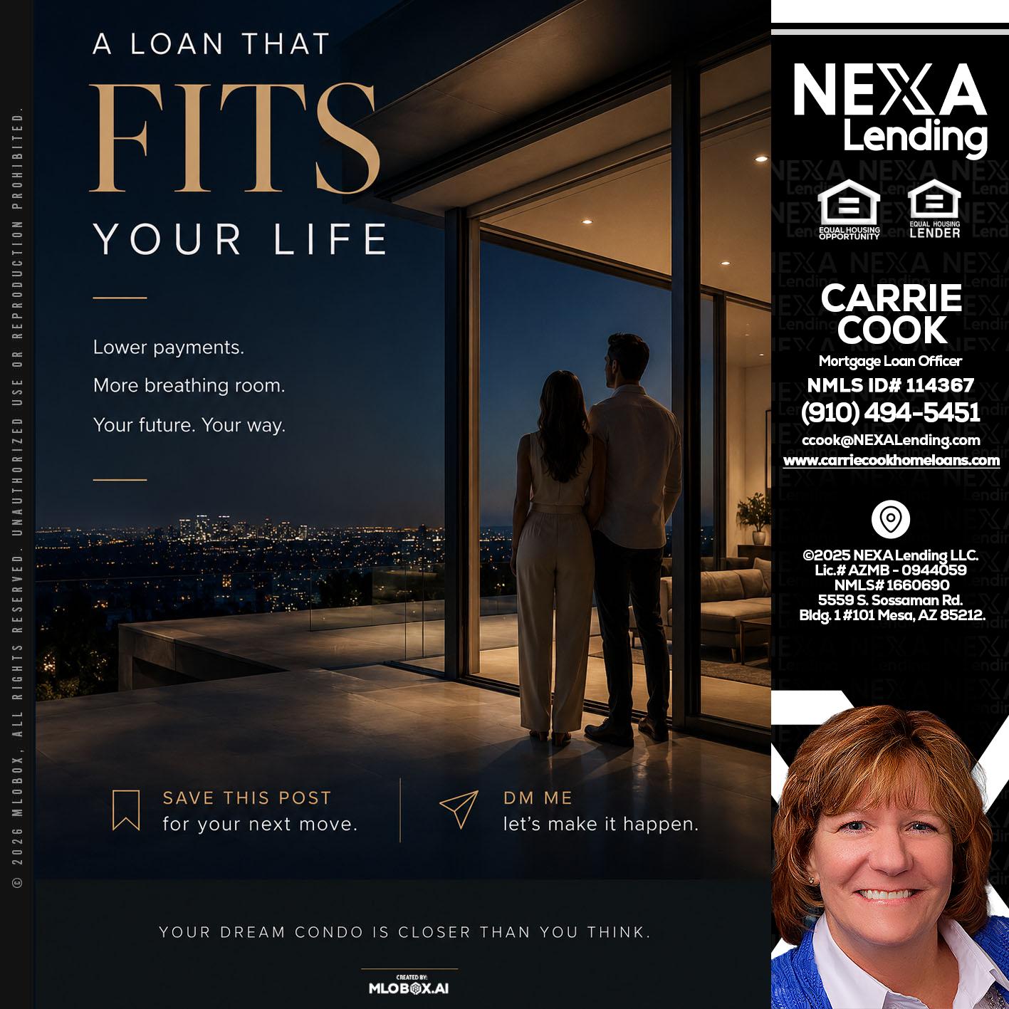 LOANS THAT FIT - Carrie Cook -Mortgage Loan Officer