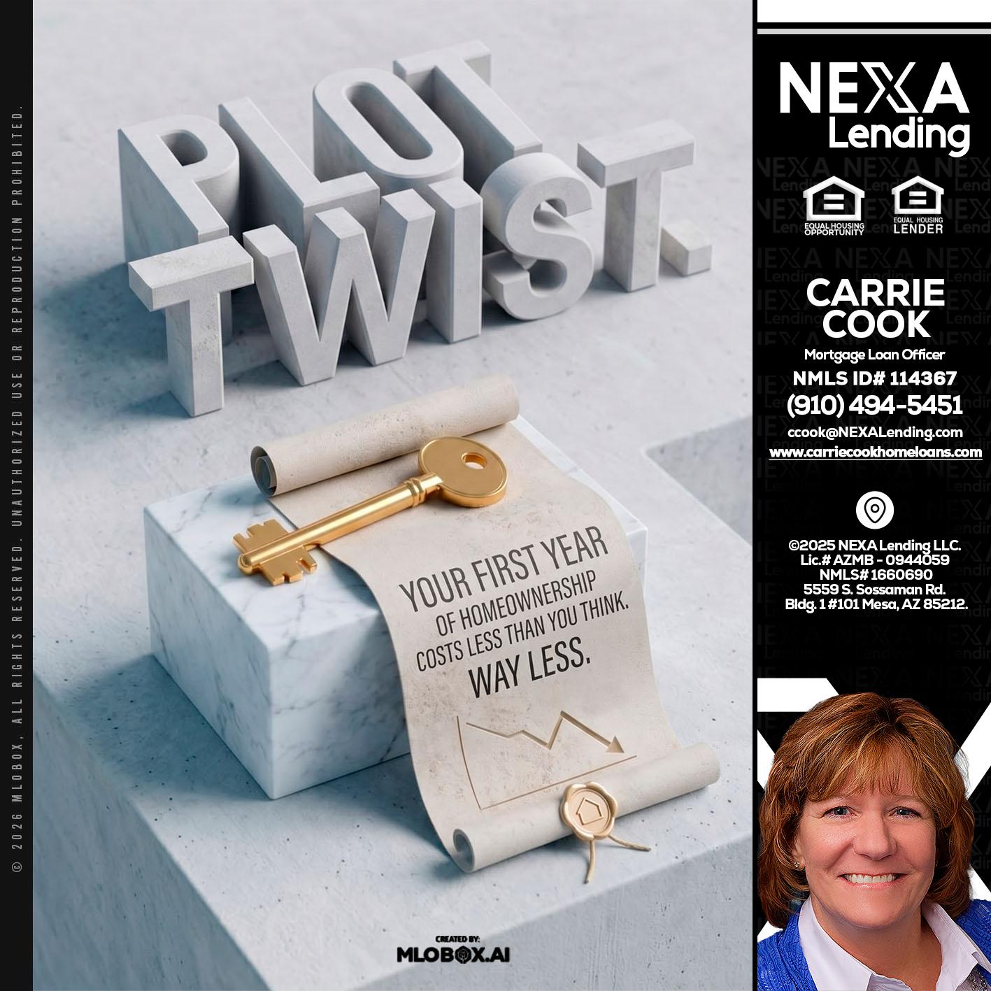 PLOT TWIST - Carrie Cook -Mortgage Loan Officer