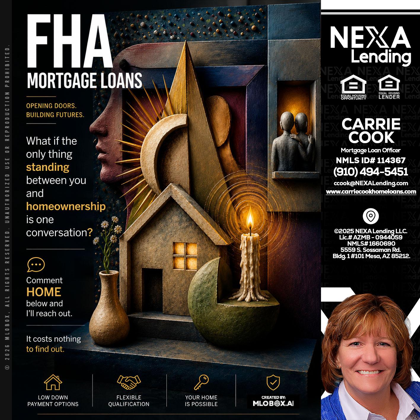 FHA - Carrie Cook -Mortgage Loan Officer