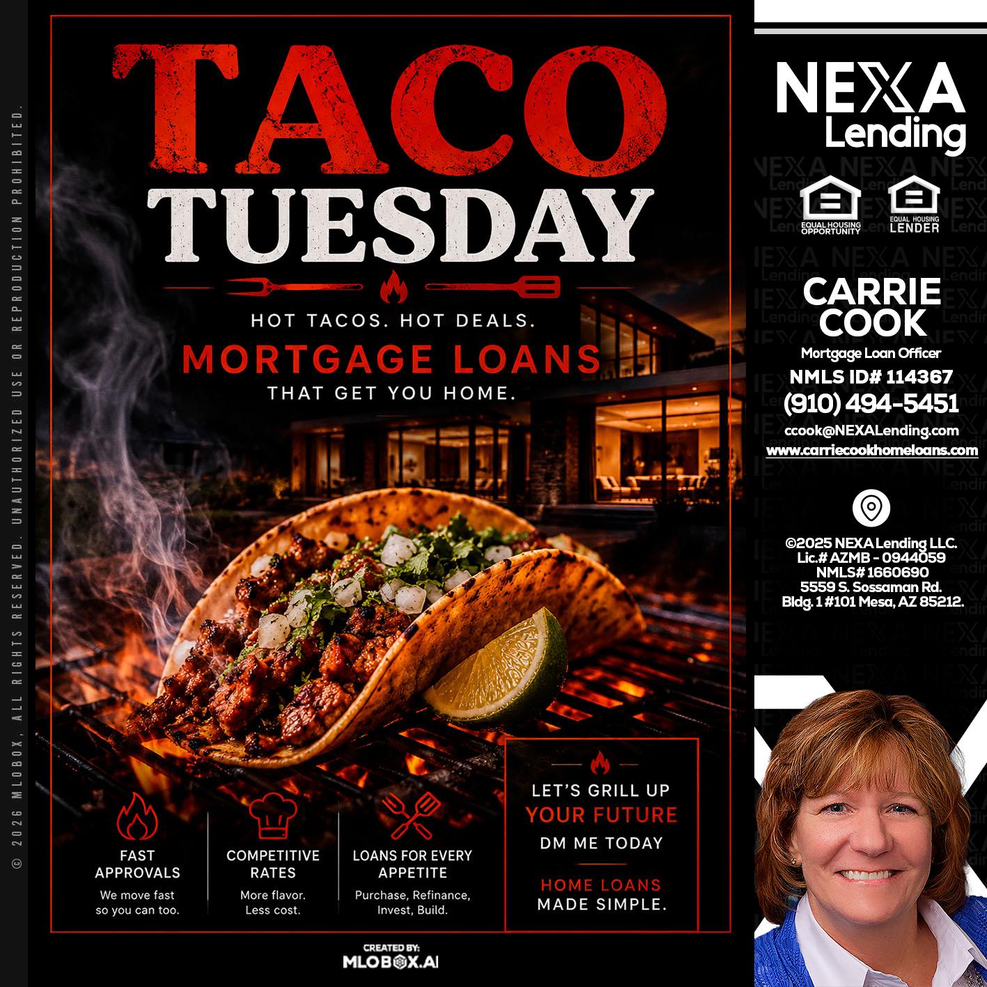 TACO TUESDAY - Carrie Cook -Mortgage Loan Officer