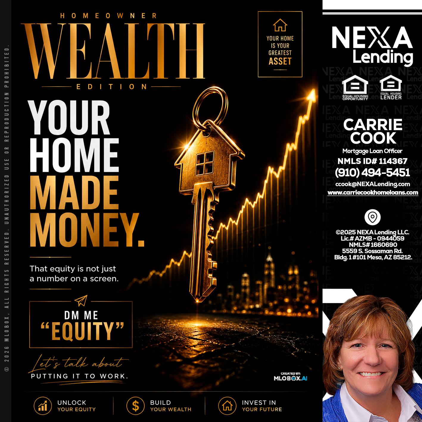 YOUR HOME MADE - Carrie Cook -Mortgage Loan Officer