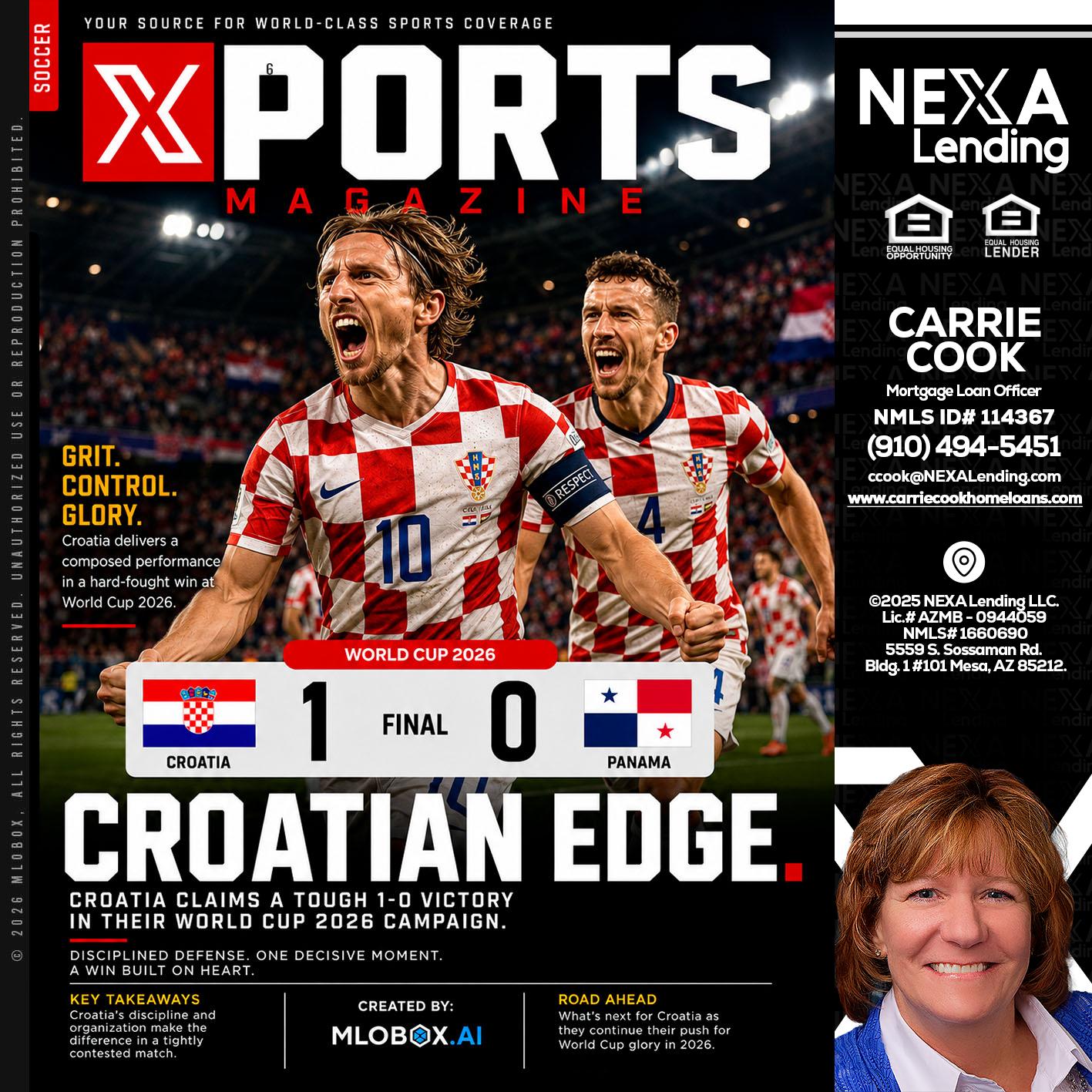 CROATIA 1-0 PANAMA - Carrie Cook -Mortgage Loan Officer