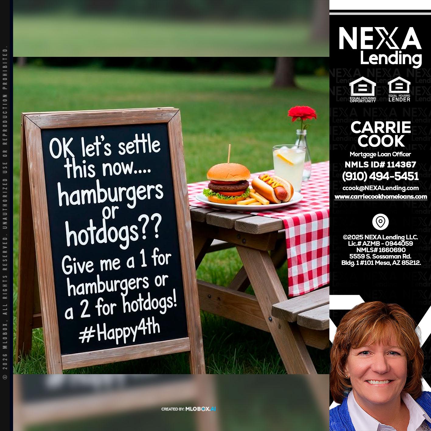 let settle this - Carrie Cook -Mortgage Loan Officer