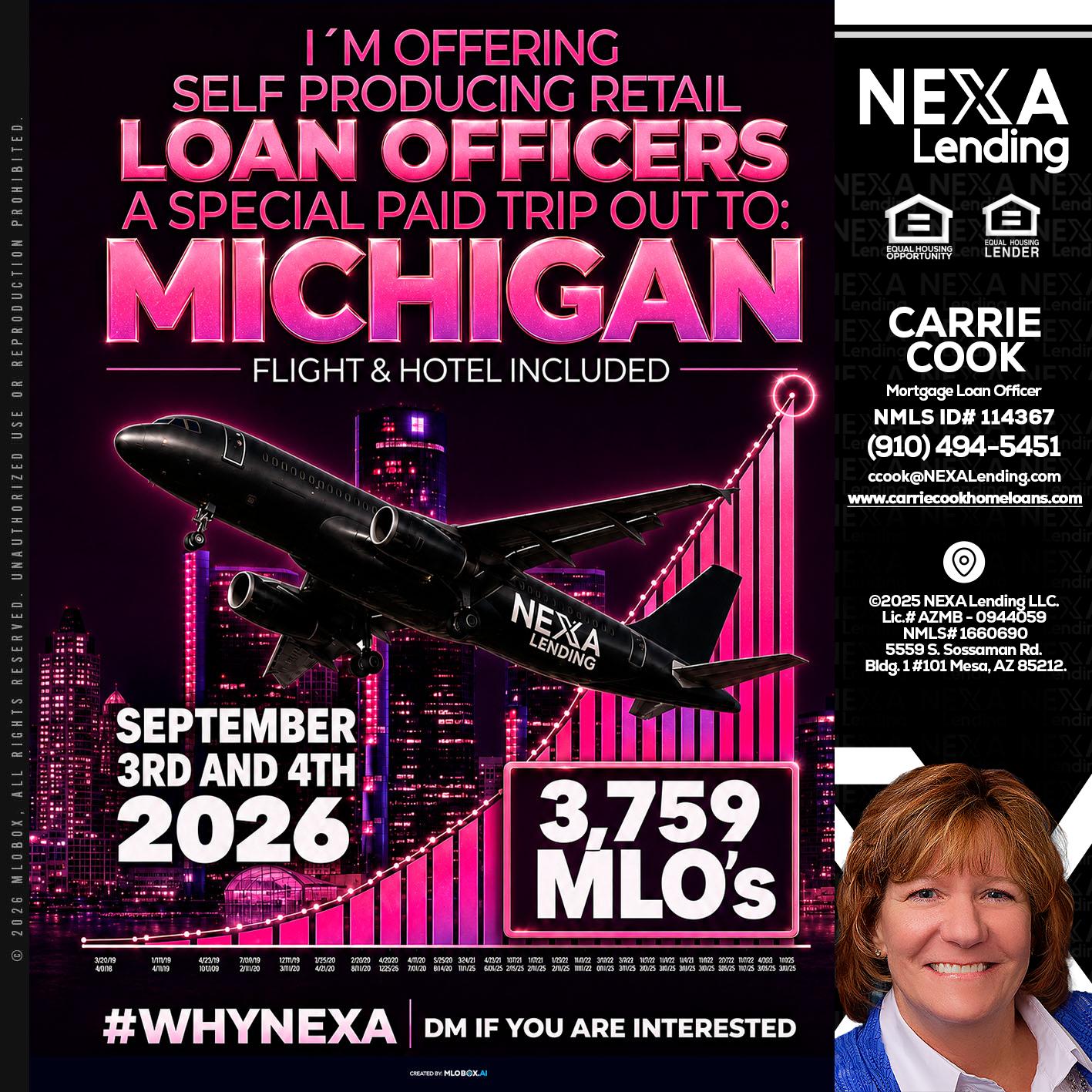 MICHIGAN TRIP - Carrie Cook -Mortgage Loan Officer