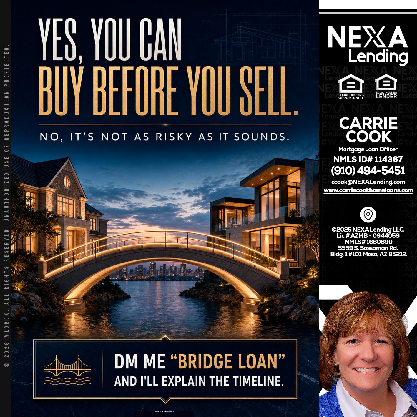 YES, YOU CAN - Carrie Cook -Mortgage Loan Officer