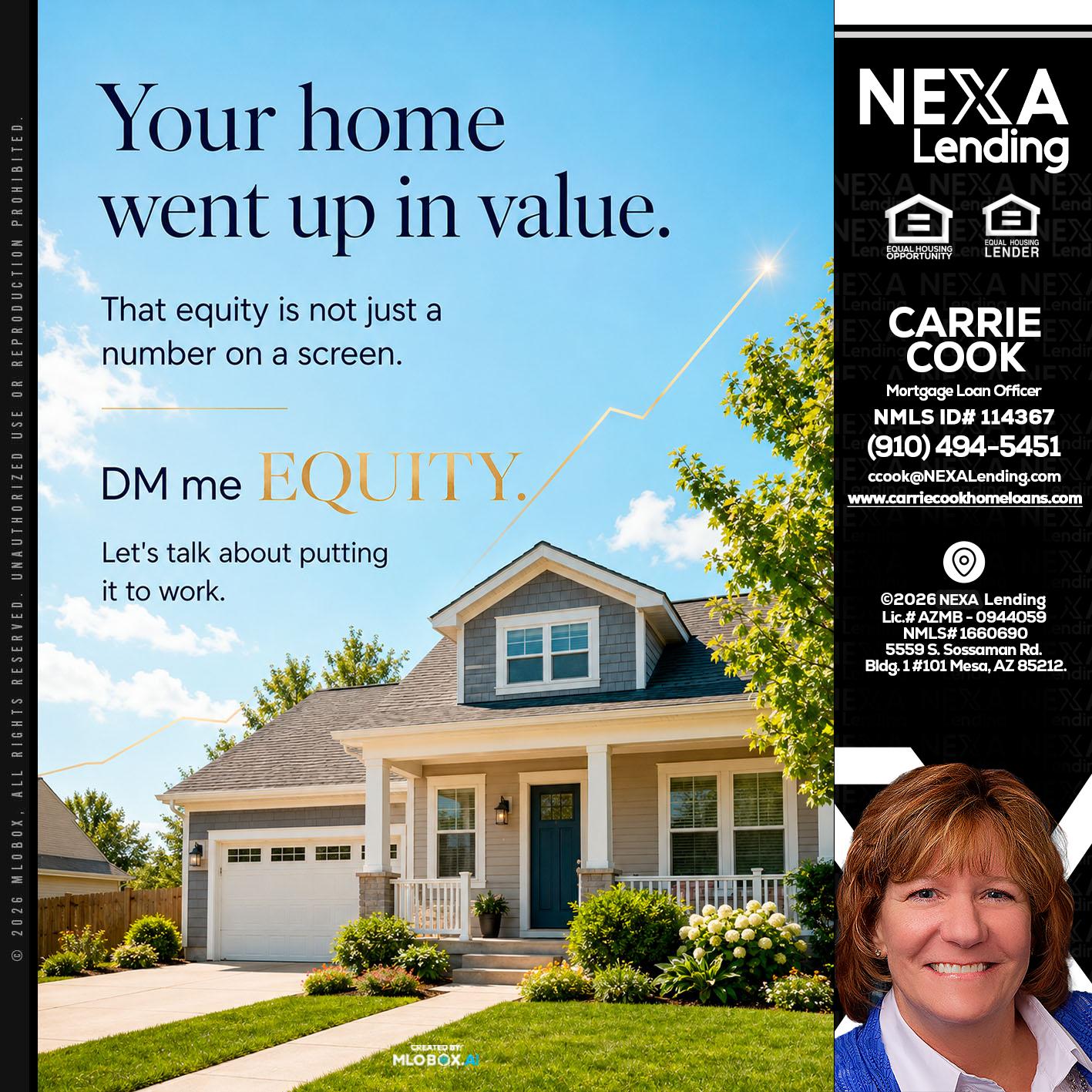 YOUR HOME - Carrie Cook -Mortgage Loan Officer