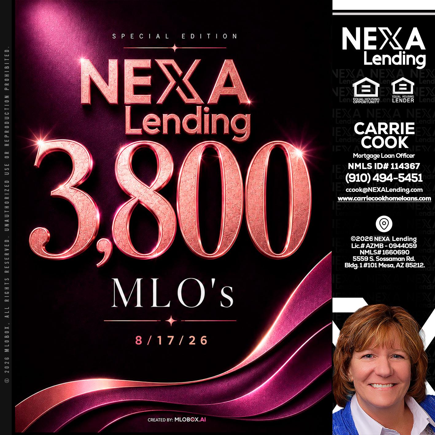 3800 MLOs - Carrie Cook -Mortgage Loan Officer