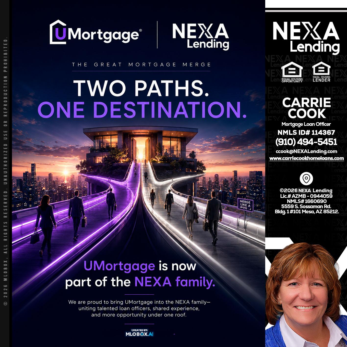 two path - Carrie Cook -Mortgage Loan Officer