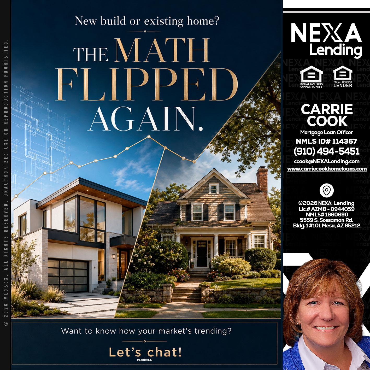 THE MATH FLIPED - Carrie Cook -Mortgage Loan Officer