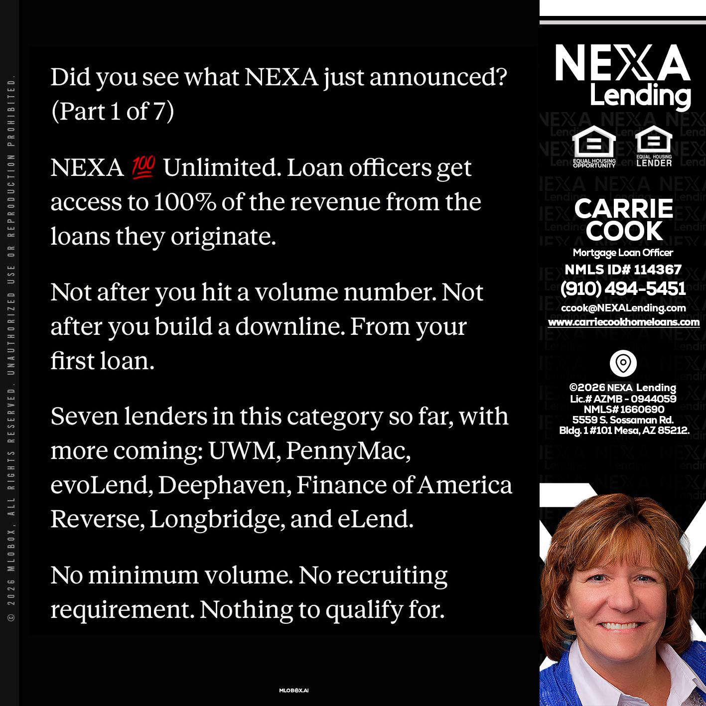 DID YOU KNOW - Carrie Cook -Mortgage Loan Officer