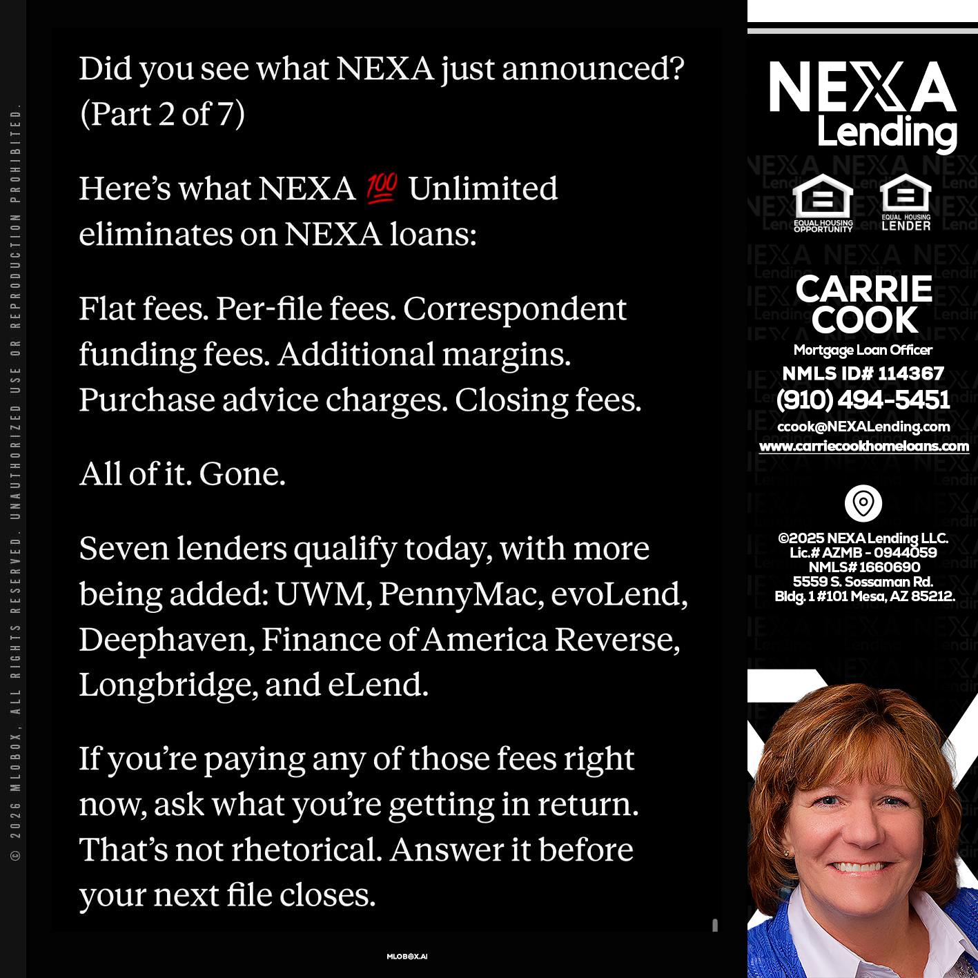 2 OF 7 - Carrie Cook -Mortgage Loan Officer