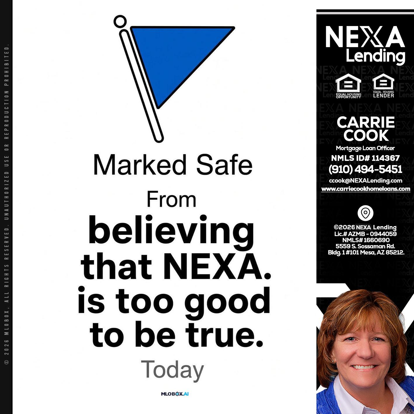 MARKED SAFE - Carrie Cook -Mortgage Loan Officer