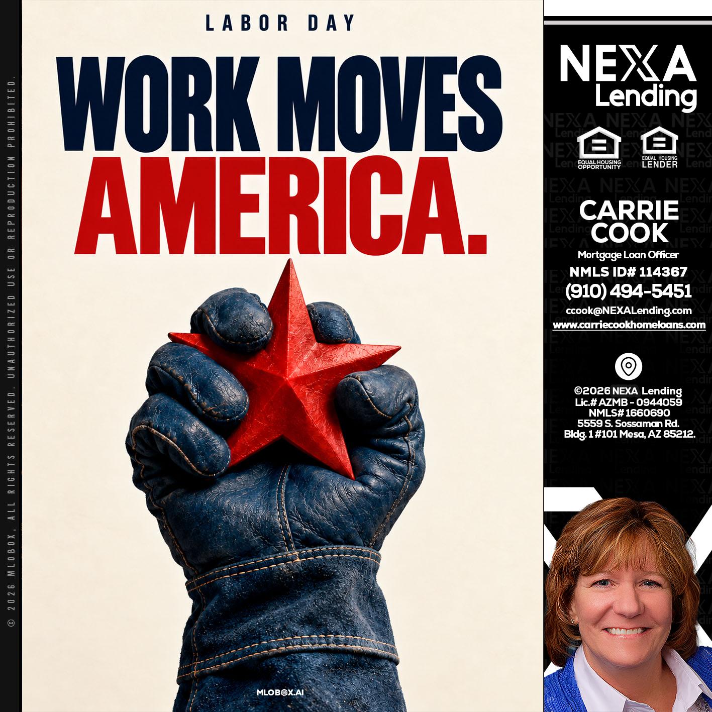 WORKS MOVES AMERICA - Carrie Cook -Mortgage Loan Officer