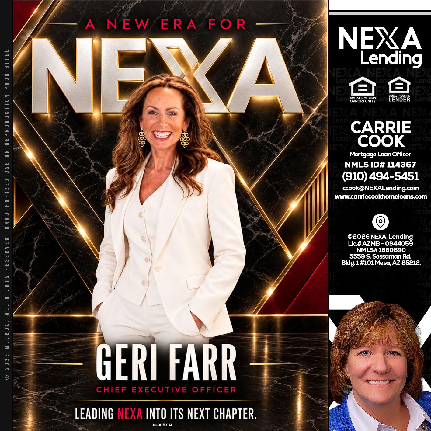 GERI FARR - Carrie Cook -Mortgage Loan Officer